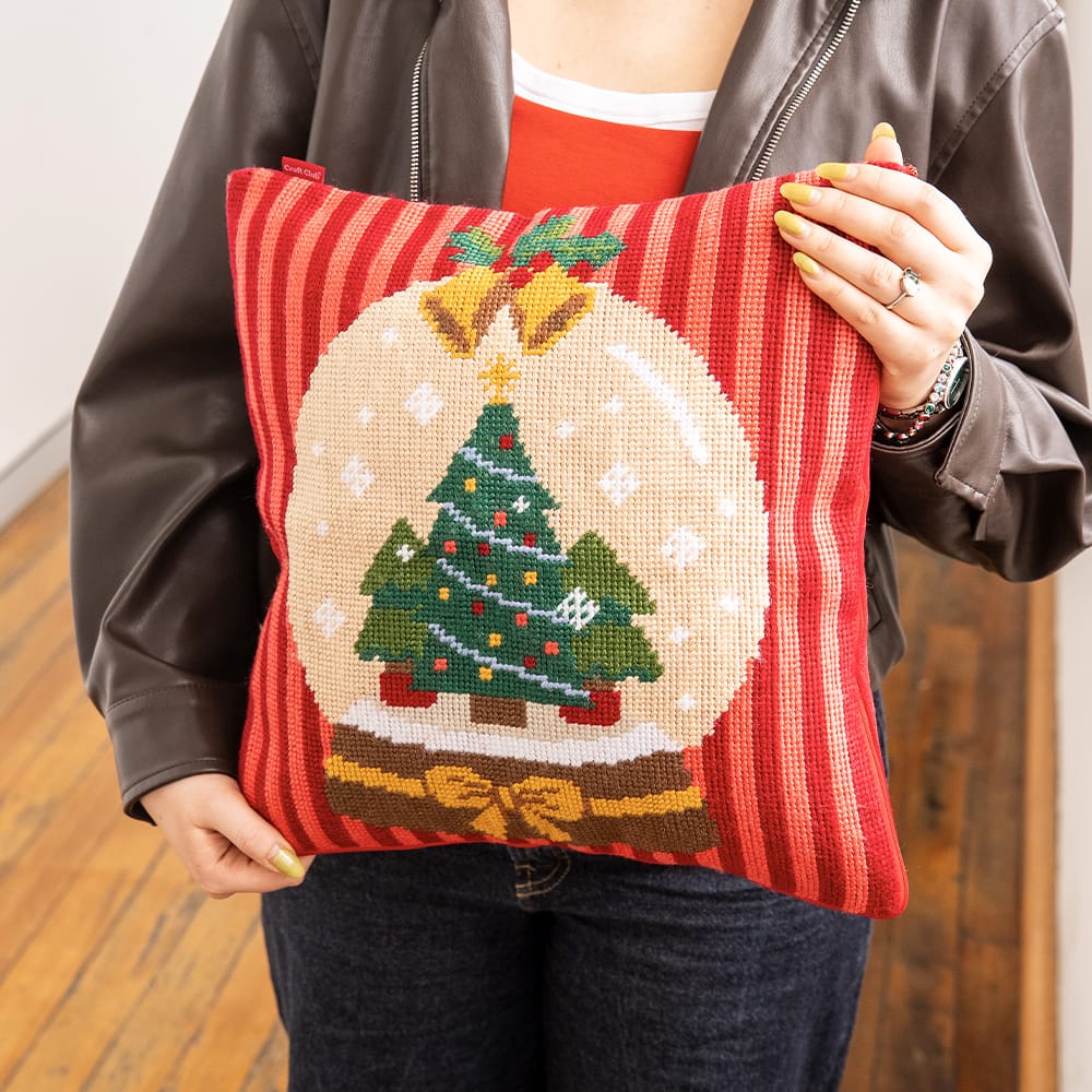 Craft Club Co SNOW GLOBE - Tapestry Needlepoint Cushion Kit