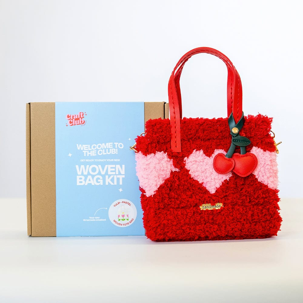 Craft Club Co HEARTBREAKER - RED Woven Tote Bag Kit