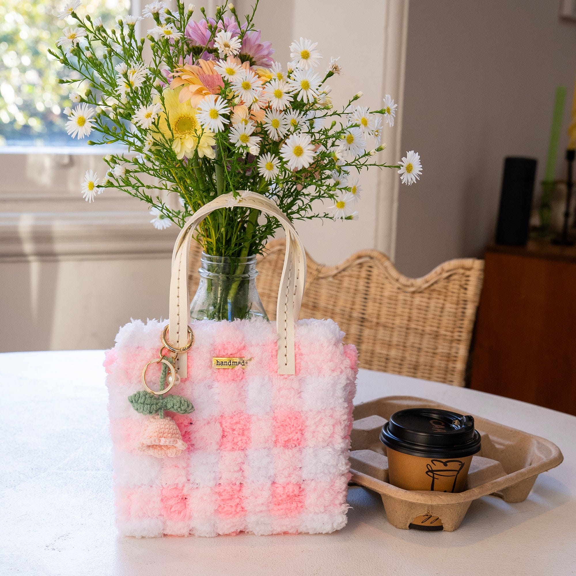 Craft Club Co Pink Gingham - Woven Tote Bag Kit