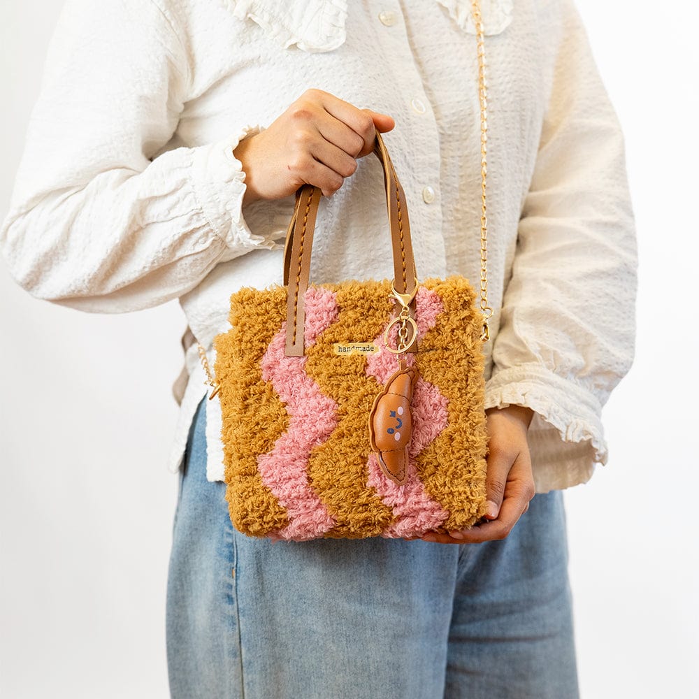 Craft Club Co WAVEY - BLUSH & BROWN Woven Tote Bag Kit