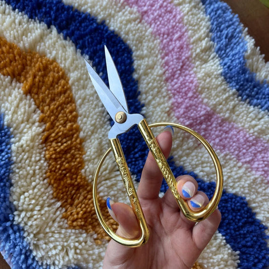 Craft Club Co XL Gold Rug Trimming Scissors