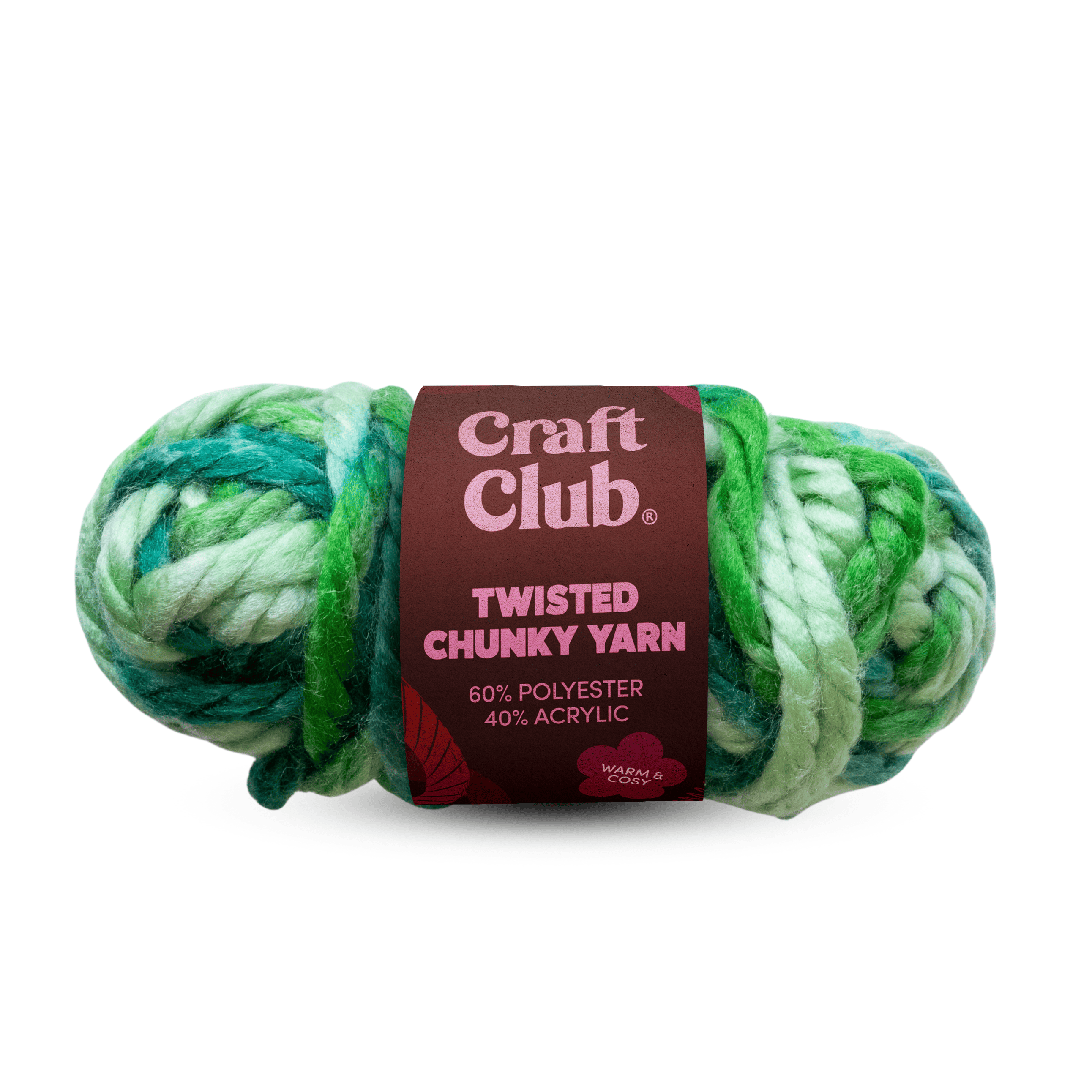 Craft Club Co Deep Green Twisted Chunky Yarn