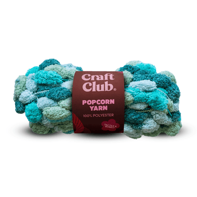 Craft Club Co Teal Green Popcorn Yarn