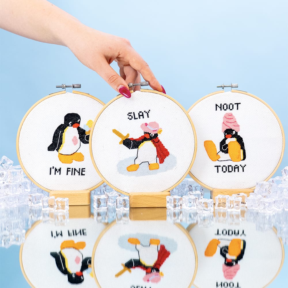 Craft Club CHEEKY PINGU™ - Cross Stitch Trio Kit