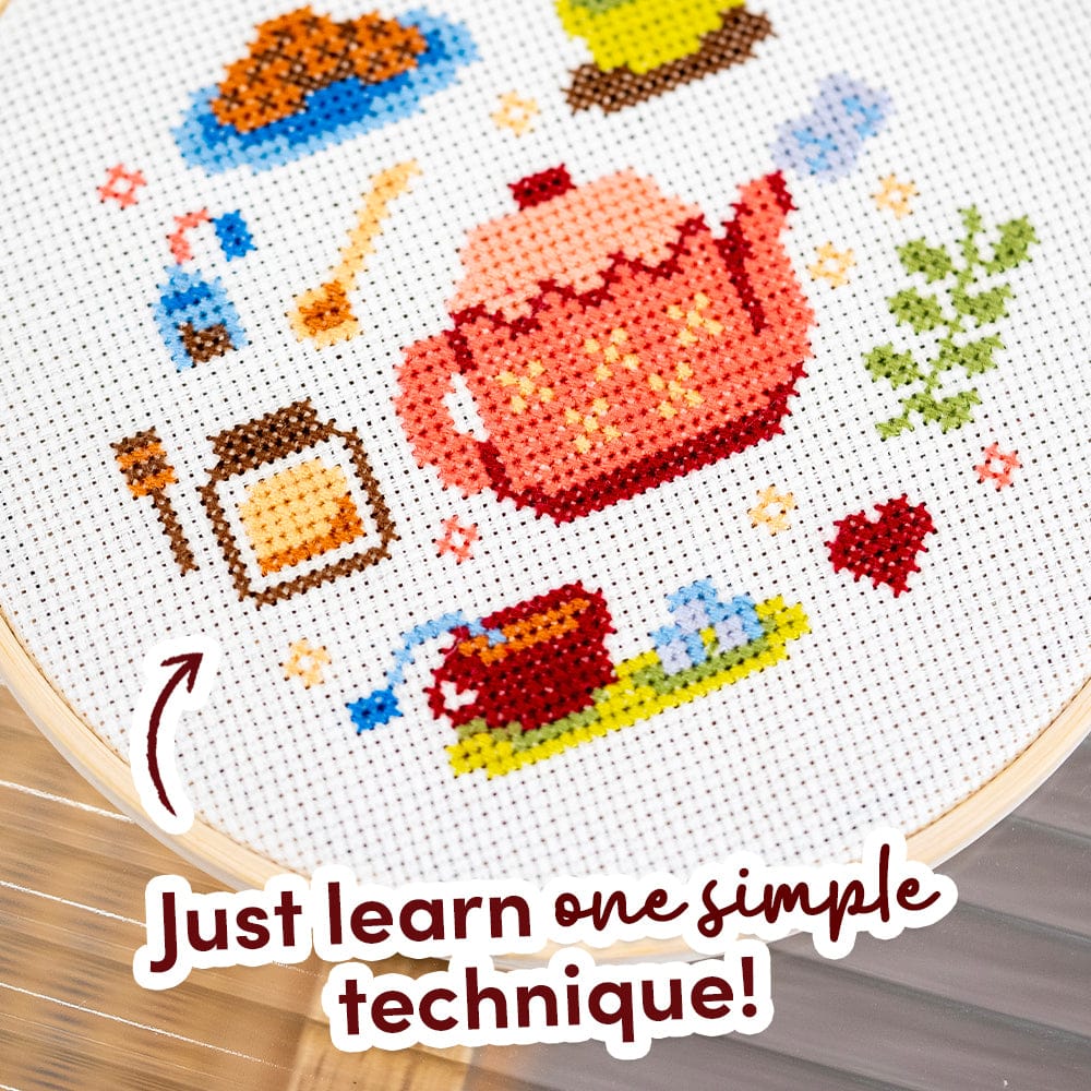 Craft Club TEA TIME - Cross Stitch Kit