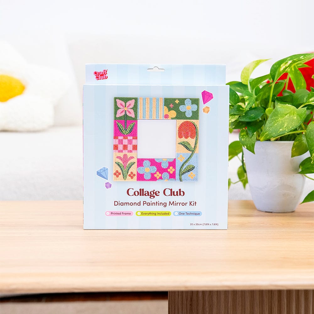 Craft Club Collage Club - Diamond Painting Mirror Frame Kit