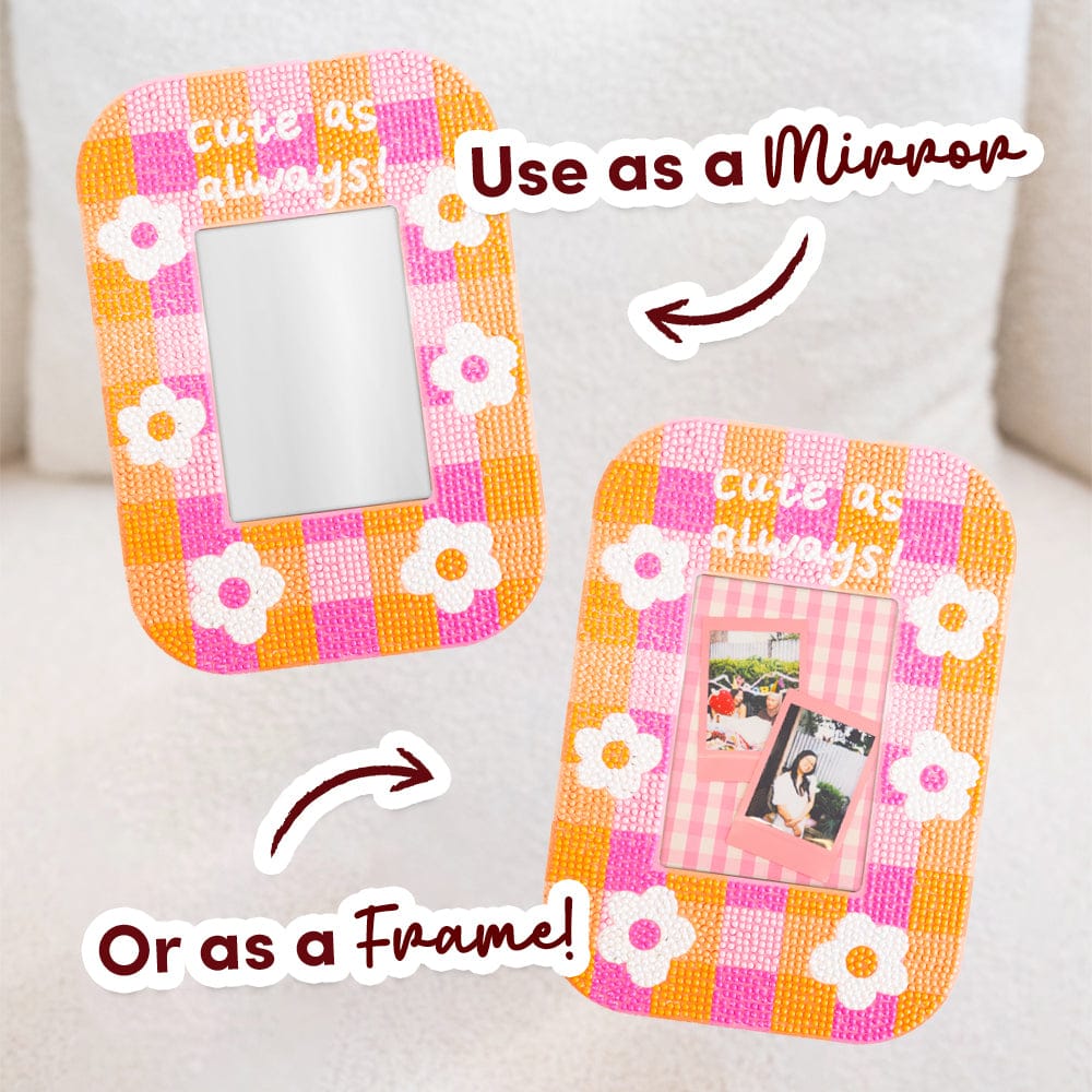 Craft Club Cute As Always - Diamond Painting Mirror Frame Kit