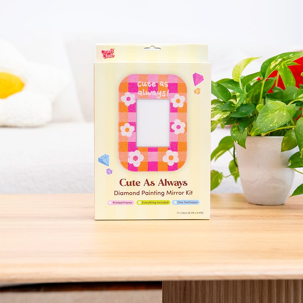 Craft Club Cute As Always - Diamond Painting Mirror Frame Kit