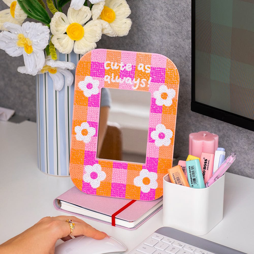 Craft Club Cute As Always - Diamond Painting Mirror Frame Kit