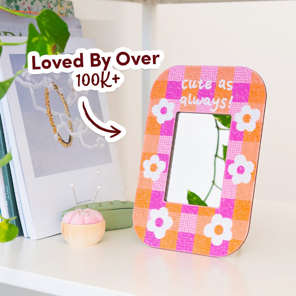 Craft Club Cute As Always - Diamond Painting Mirror Frame Kit