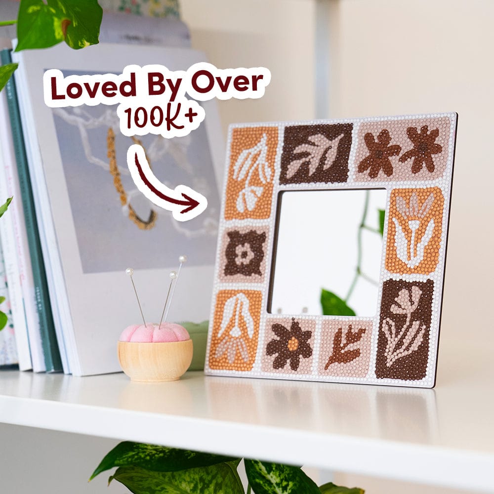 Craft Club Tuscan Tiles - Diamond Painting Mirror Frame Kit