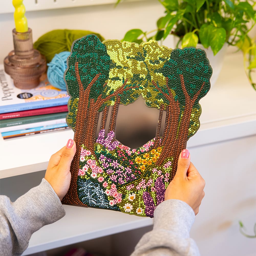 Craft Club Enchanted Forest - Diamond Painting Mirror Wall Hanging Kit