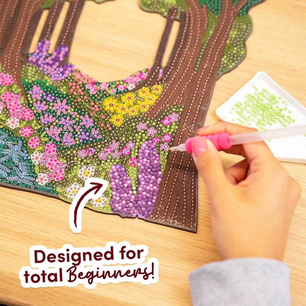 Craft Club Enchanted Forest - Diamond Painting Mirror Wall Hanging Kit