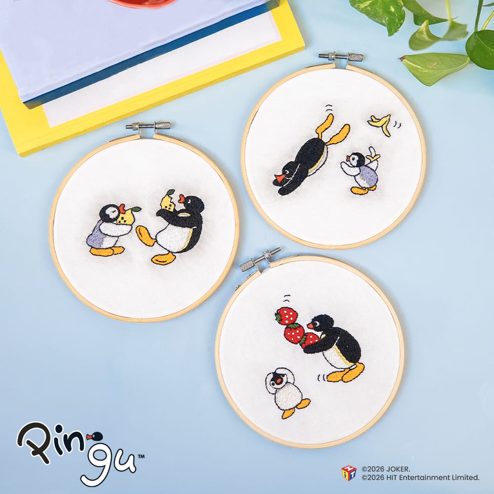 Craft Club FRUITY PINGU™ - Embroidery Kit