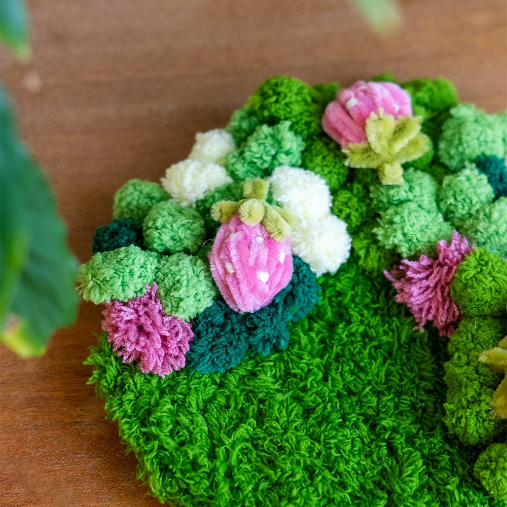 Craft Club PINK STRAWBERRY -  Moss Coaster Kit