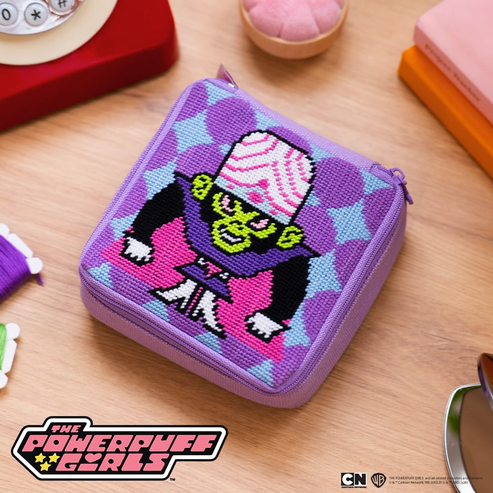 MOJO JOJO Powerpuff Girls™ Needlepoint Pouch Kit | Craft Club