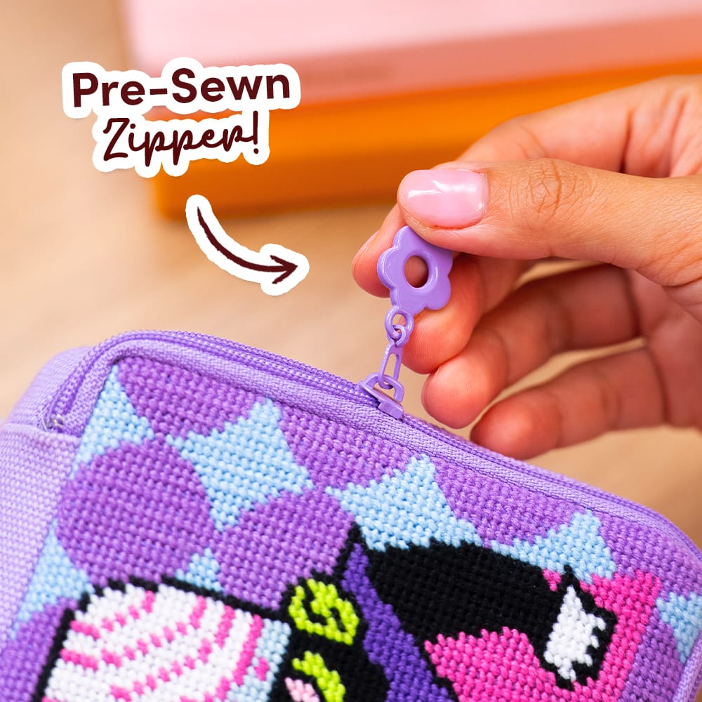 Craft Club MOJO JOJO™ - Needlepoint Pouch Kit