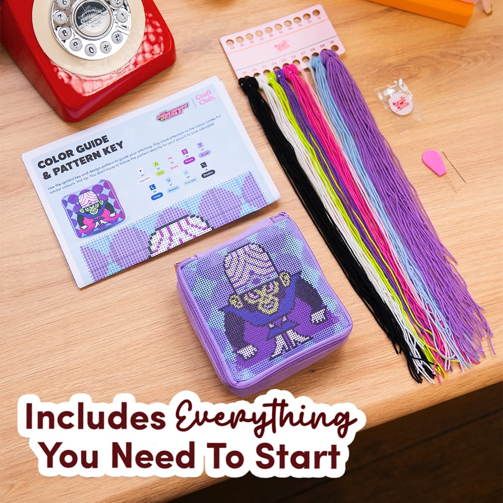 Craft Club MOJO JOJO™ - Needlepoint Pouch Kit