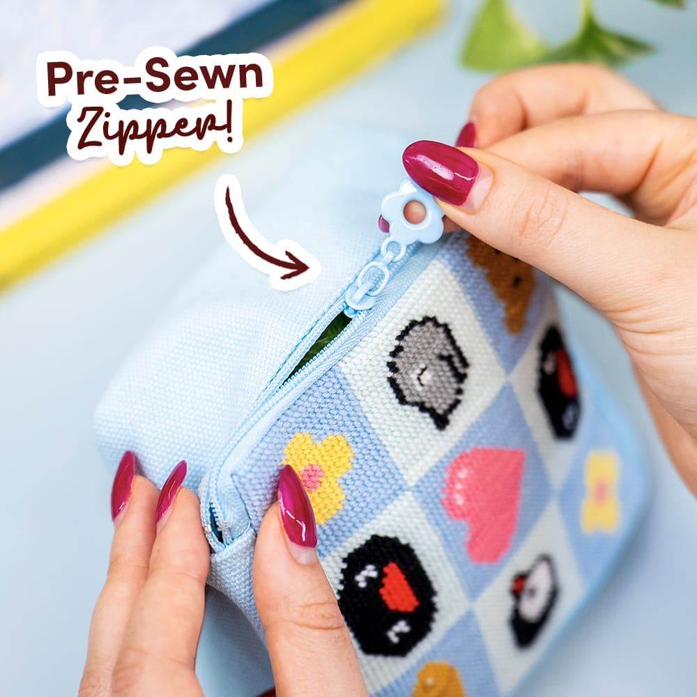 Craft Club PINGU™ & FRIENDS - Needlepoint Pouch Kit