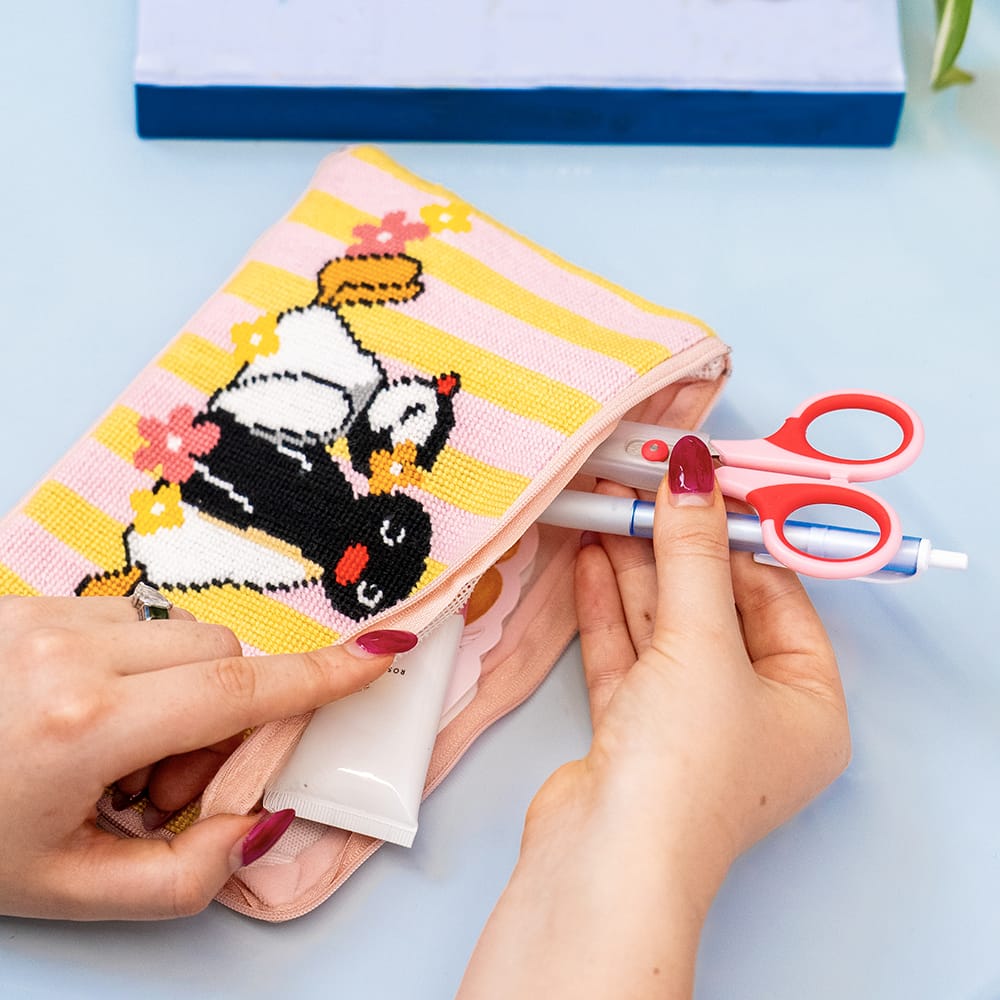 PINGU™ & Pinga Needlepoint Pouch Kit | Craft Club