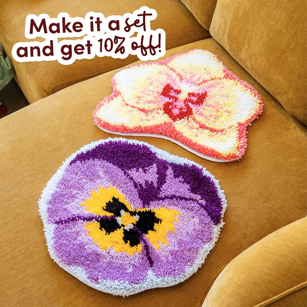 Craft Club ISLAND ORCHID - Latch Hook Rug Kit