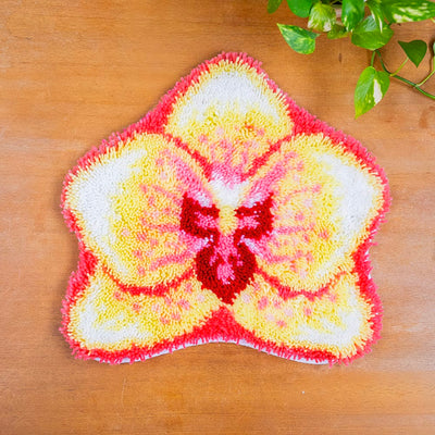 Craft Club ISLAND ORCHID - Latch Hook Rug Kit