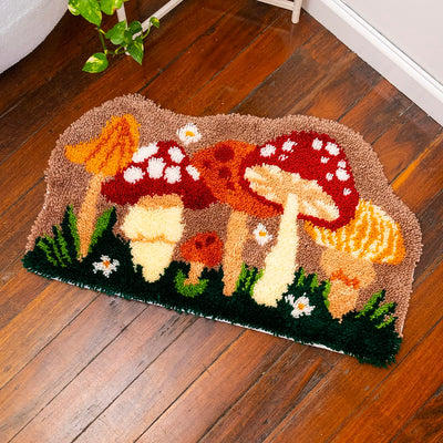 Craft Club MUSHROOM FOREST - XL Latch Hook Rug Kit