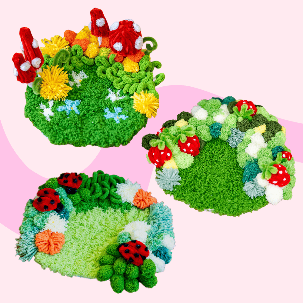 Craft Club Crimson Cuties - Moss Coaster Bundle