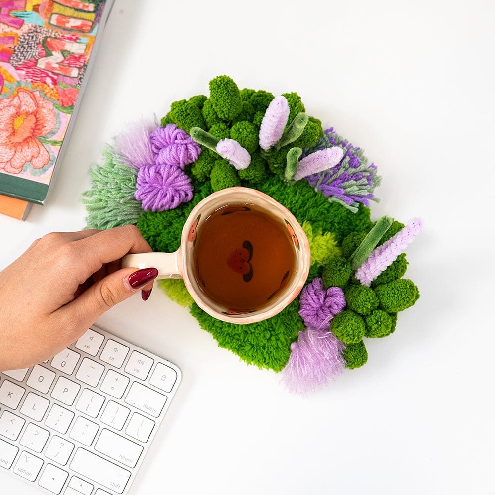 Craft Club Purple Haze - Half Stitch Pouch & Moss Coaster Bundle