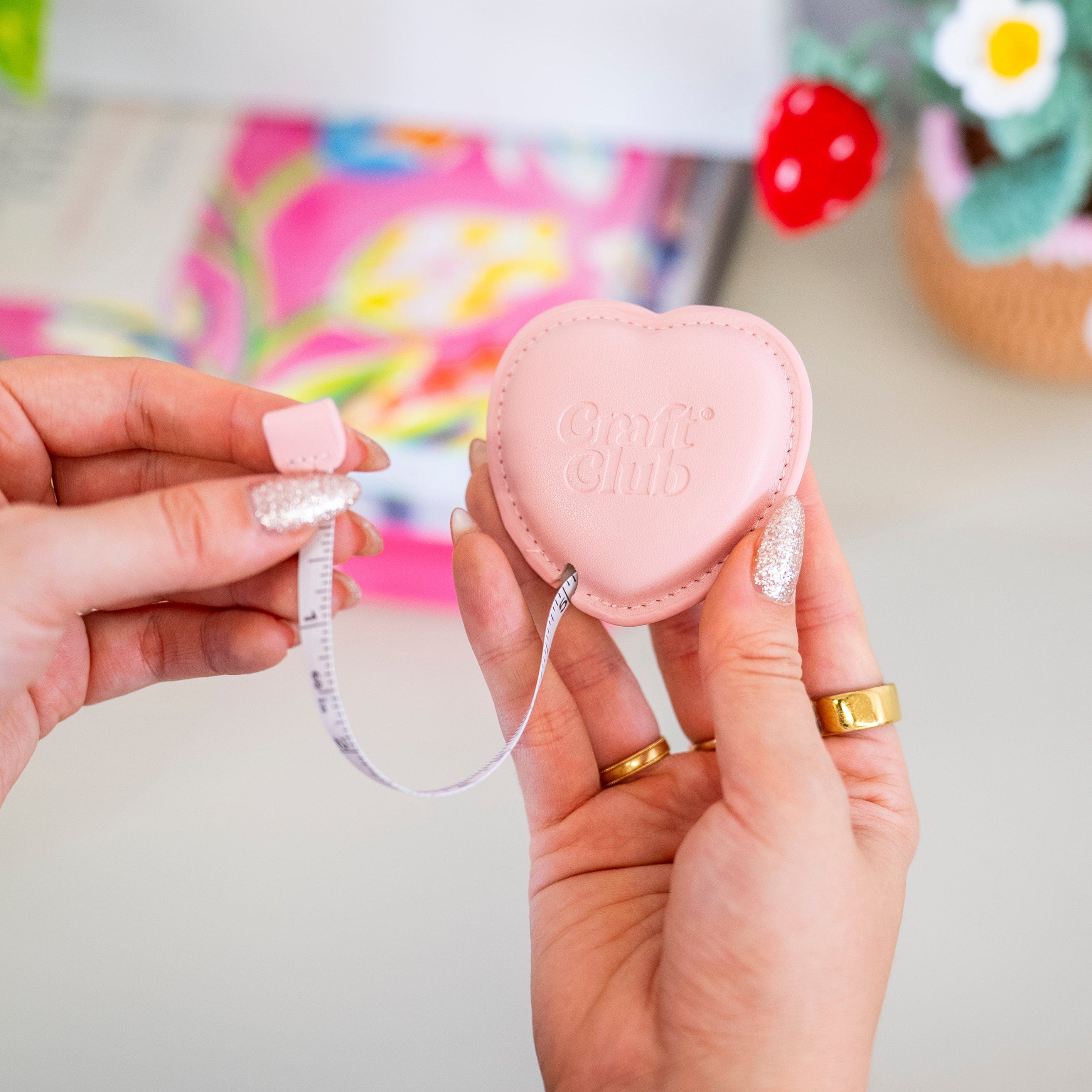 Patchwork Heart - Moss Coaster Kit