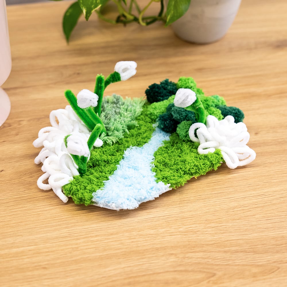 Craft Club Snowdrops  - Moss Coaster Kit