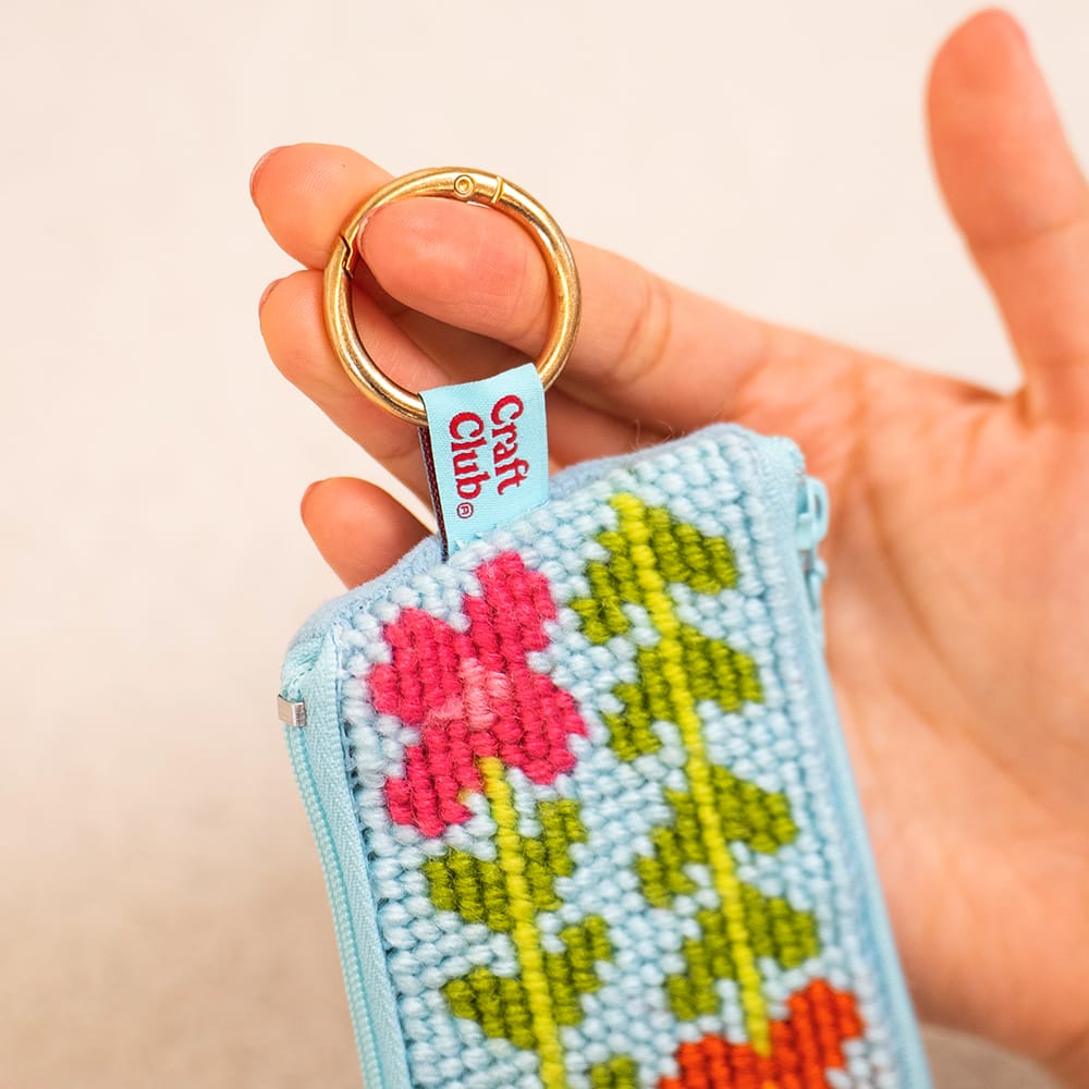 Craft Club BEGINNER BLOOMS - Needlepoint Taster Pouch Kit