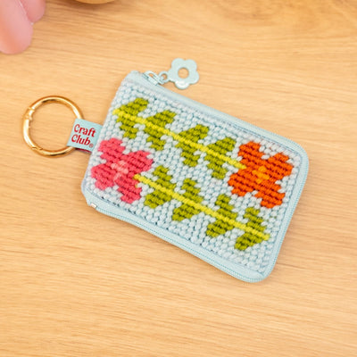 Craft Club BEGINNER BLOOMS - Needlepoint Taster Pouch Kit