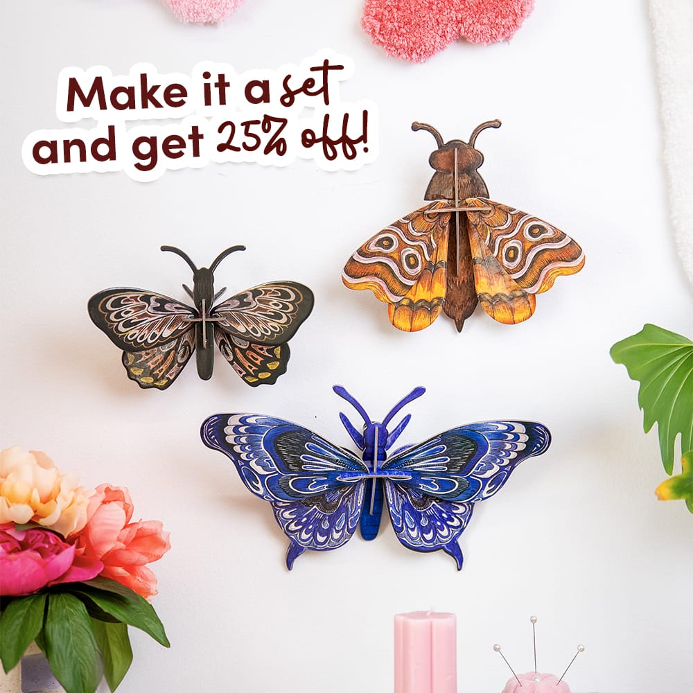 Craft Club ATLAS MIDI MOTH - Paper Craft 3D Puzzle Kit