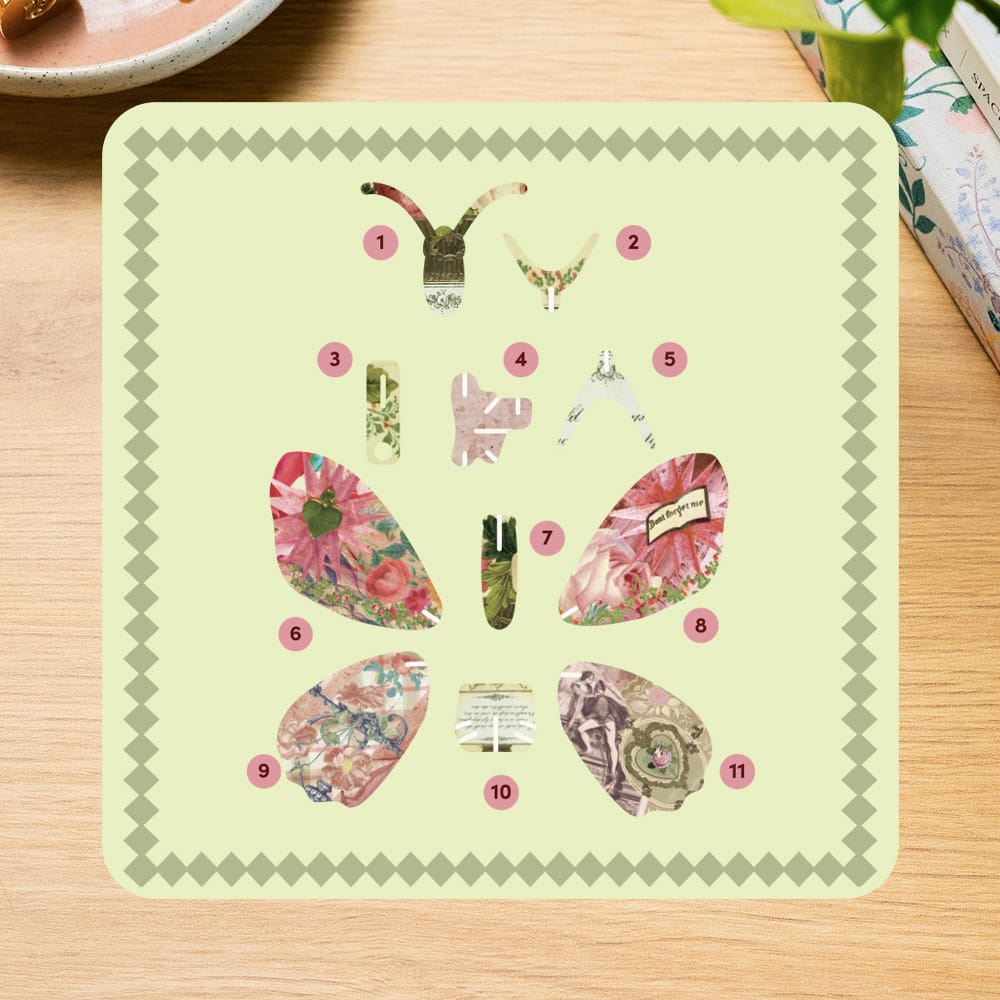 Craft Club JULIET PETITE BUTTERFLY - Paper Craft 3D Puzzle Kit