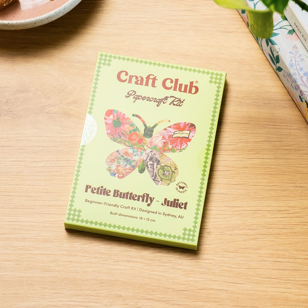 Craft Club JULIET PETITE BUTTERFLY - Paper Craft 3D Puzzle Kit