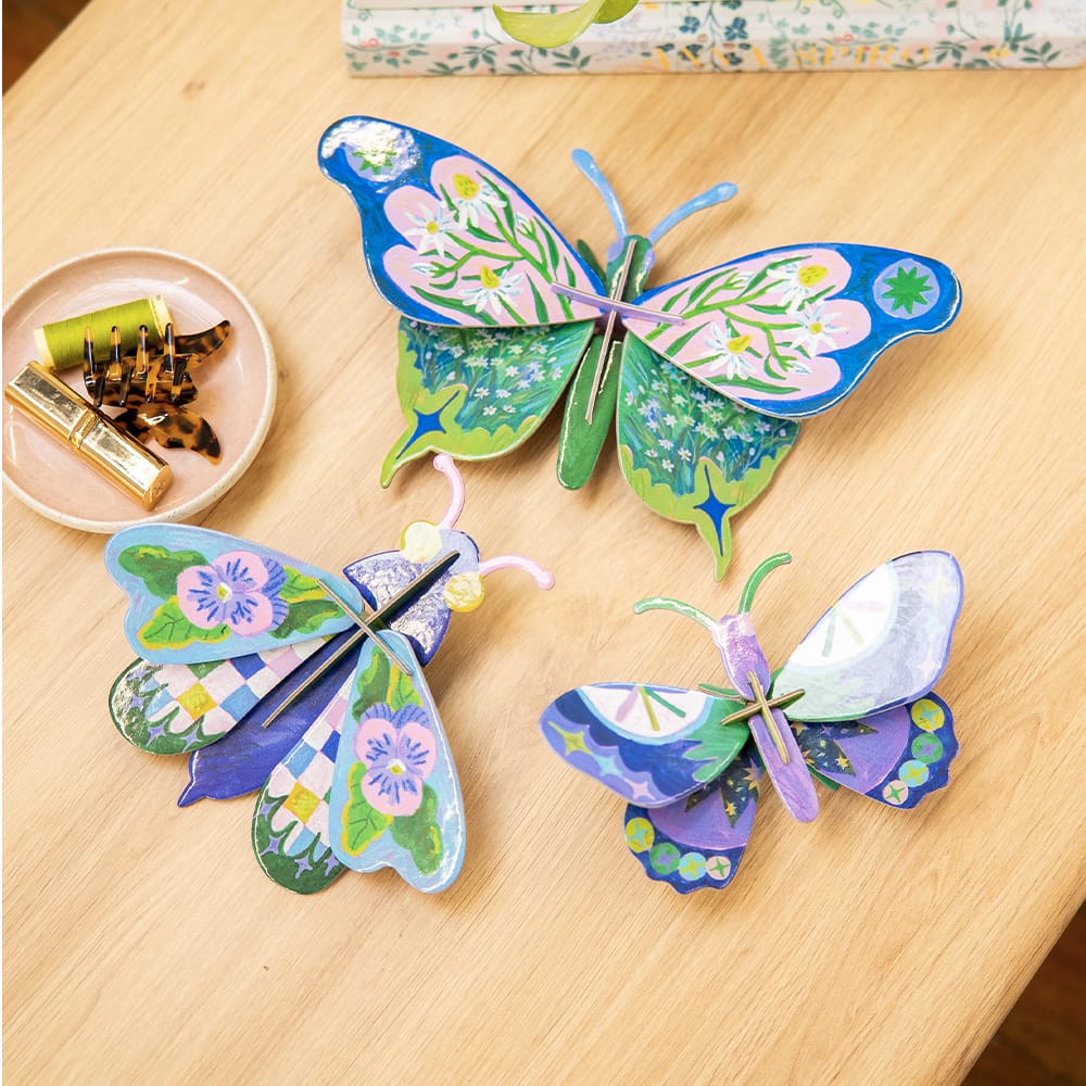 Craft Club MIDNIGHT PETITE BUTTERFLY - Paper Craft 3D Puzzle Kit