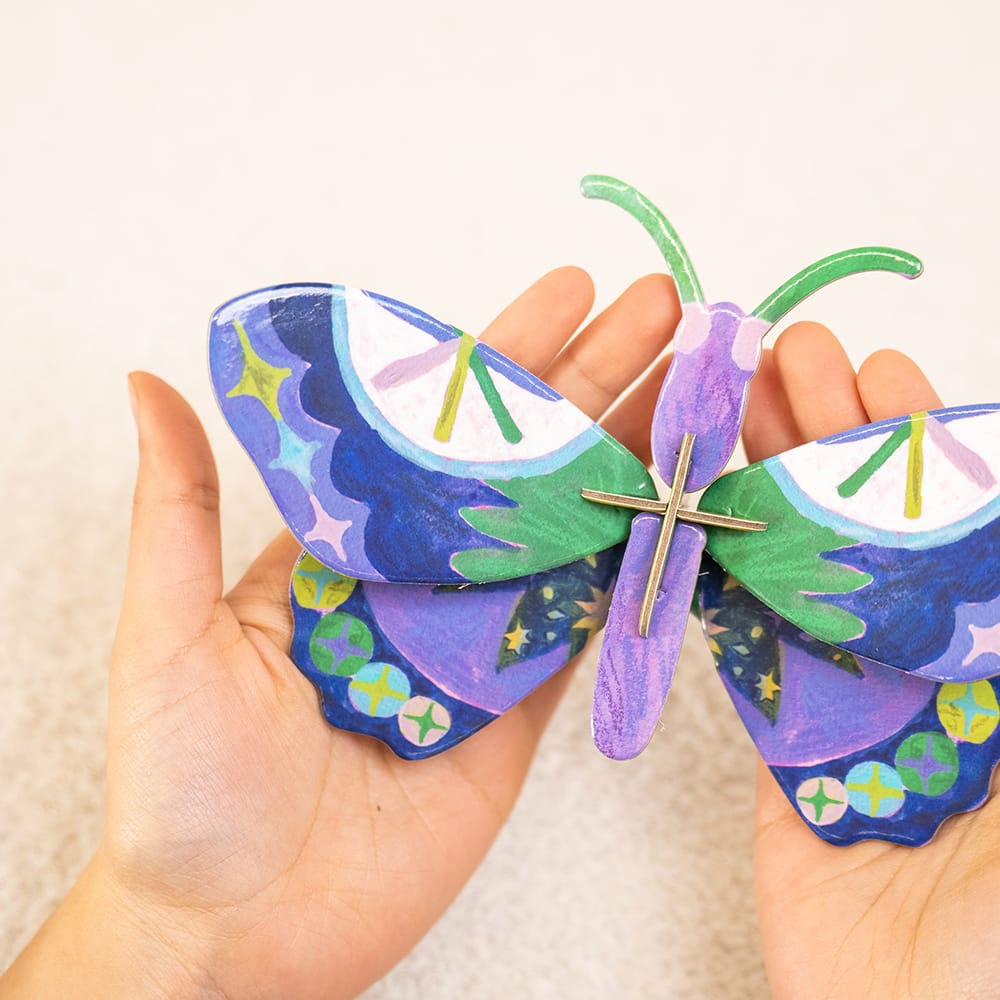 Craft Club MIDNIGHT PETITE BUTTERFLY - Paper Craft 3D Puzzle Kit