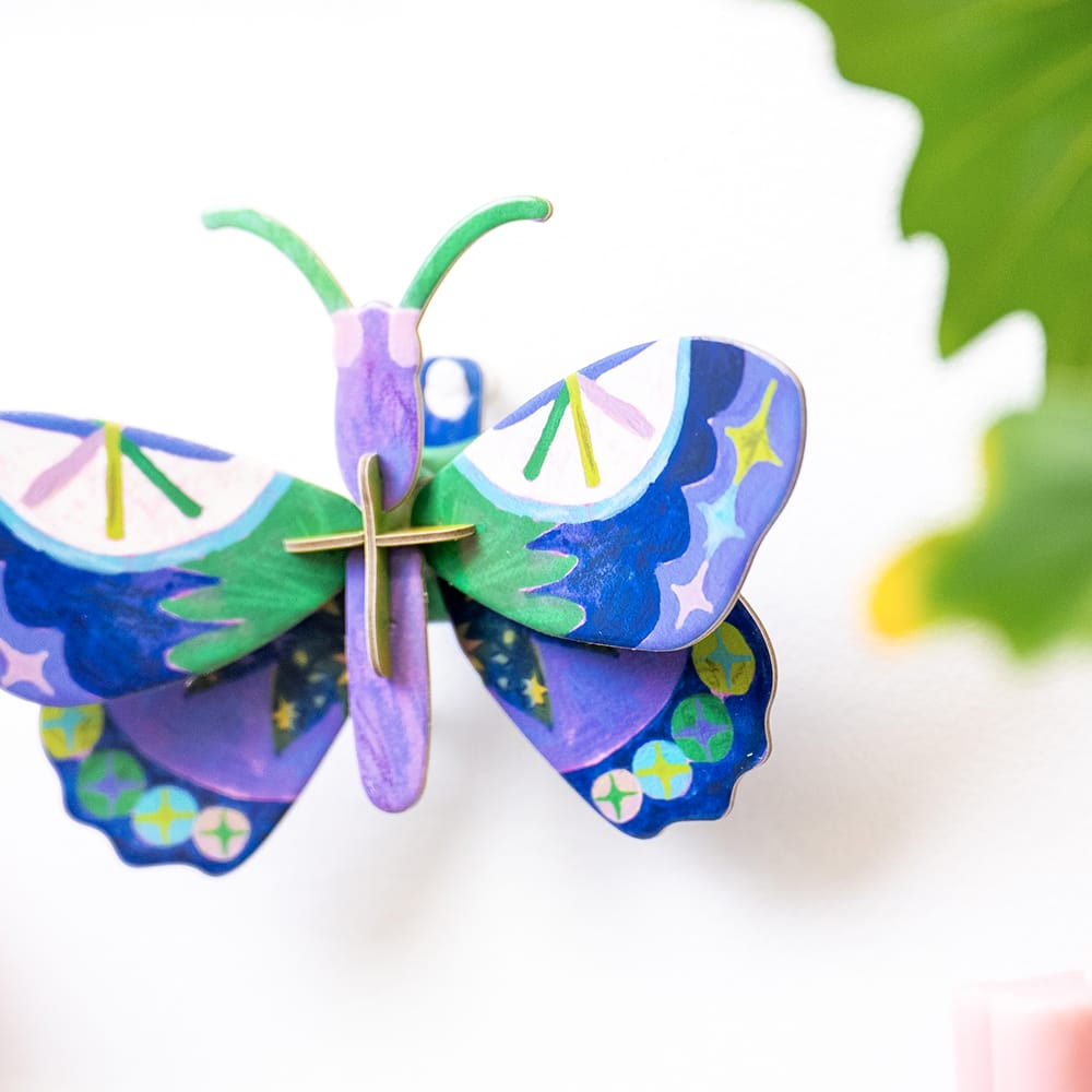 Craft Club MIDNIGHT PETITE BUTTERFLY - Paper Craft 3D Puzzle Kit