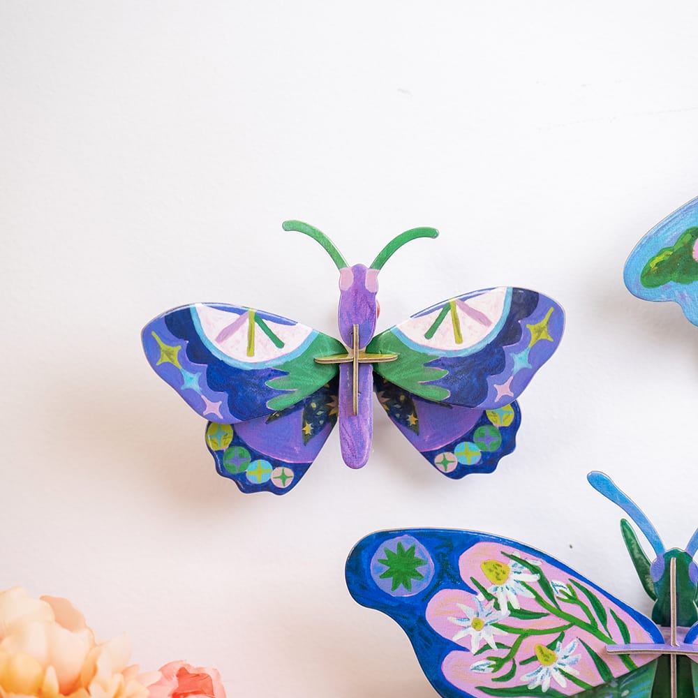 Craft Club MIDNIGHT PETITE BUTTERFLY - Paper Craft 3D Puzzle Kit