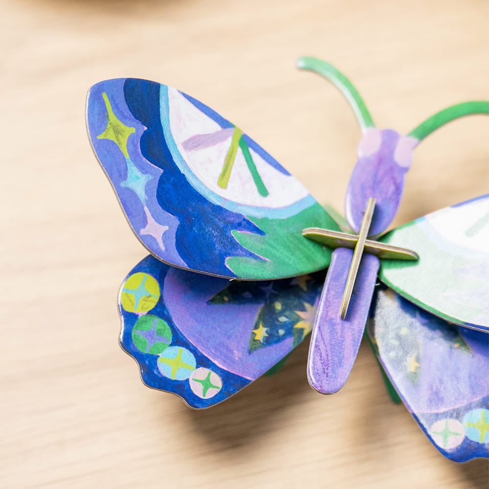 Craft Club MIDNIGHT PETITE BUTTERFLY - Paper Craft 3D Puzzle Kit