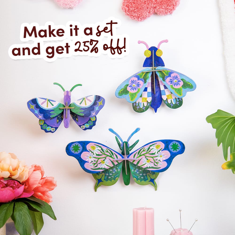 Craft Club MIDSUMMER MIDI MOTH - Paper Craft 3D Puzzle Kit