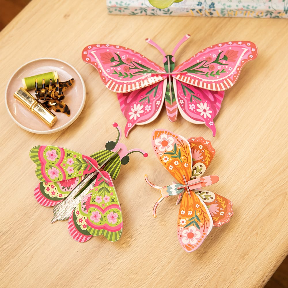 Craft Club ROSY GRAND BUTTERFLY - Paper Craft 3D Puzzle Kit