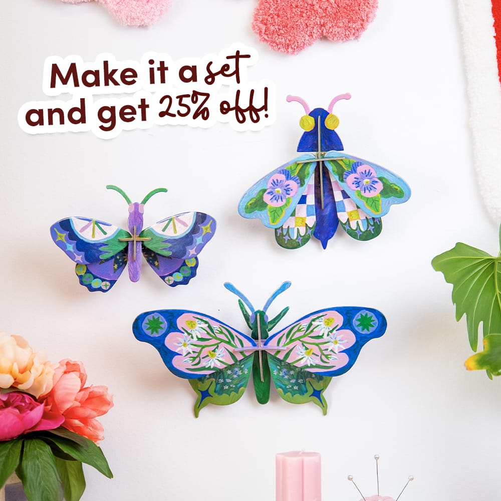 Craft Club TWILIGHT GRAND BUTTERFLY - Paper Craft 3D Puzzle Kit