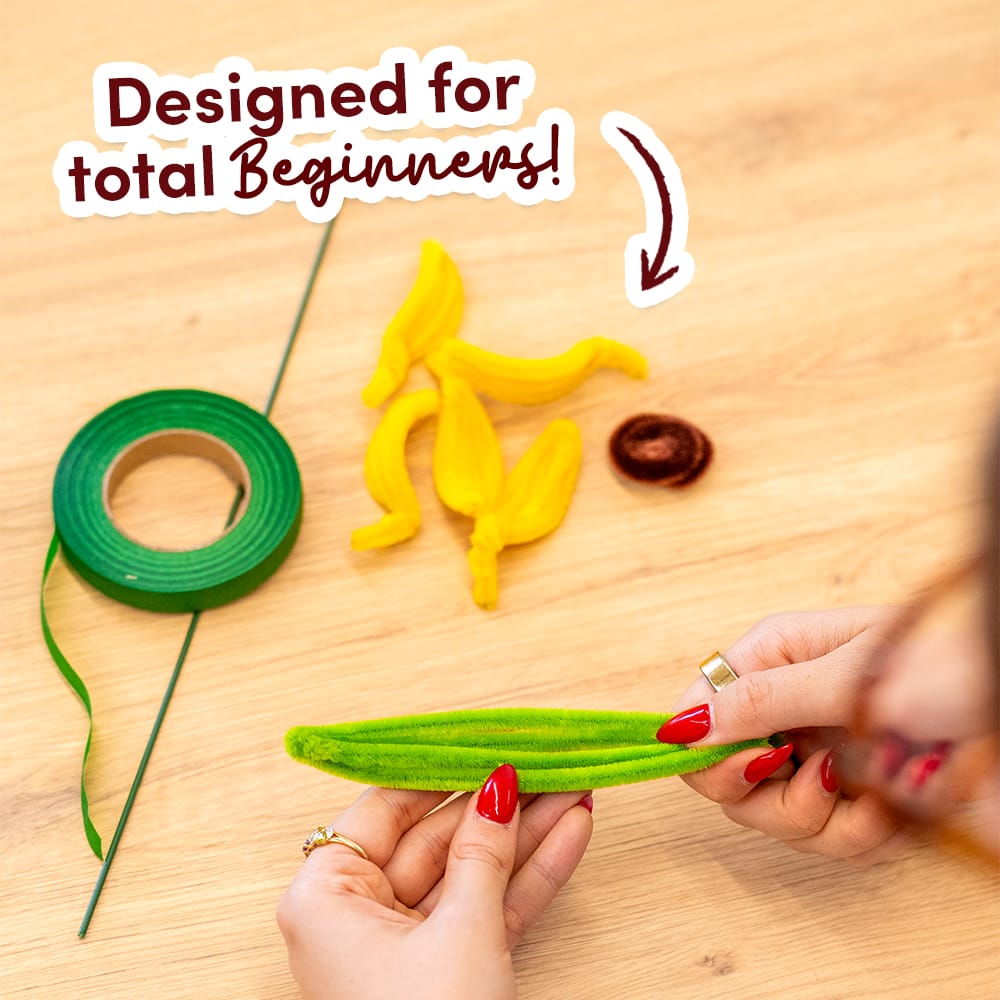 Craft Club GOLDEN SUNFLOWERS - Pipe Cleaner Bouquet Kit