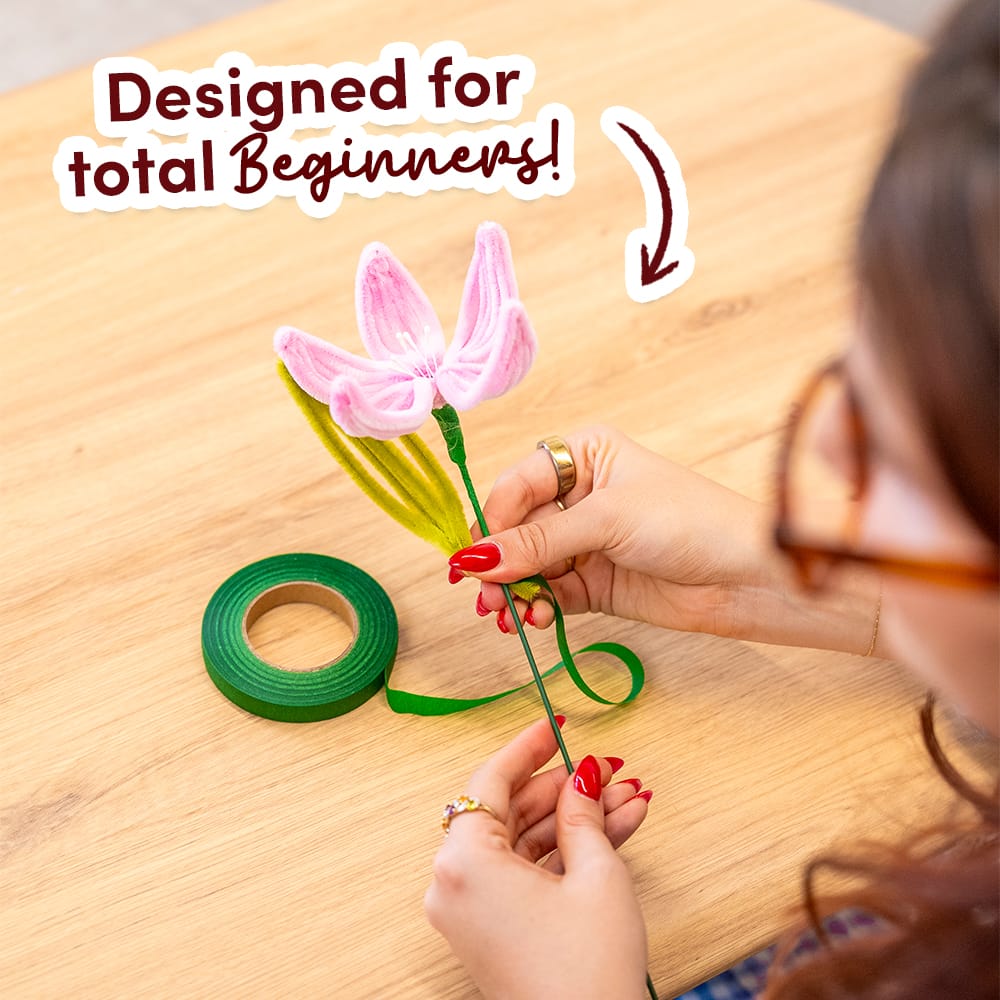 Craft Club PURPLE SPLENDOUR - Pipe Cleaner Bouquet Kit