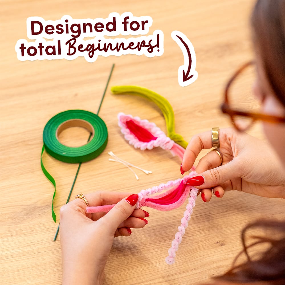 Craft Club STARGAZER LILIES - Pipe Cleaner Bouquet Kit
