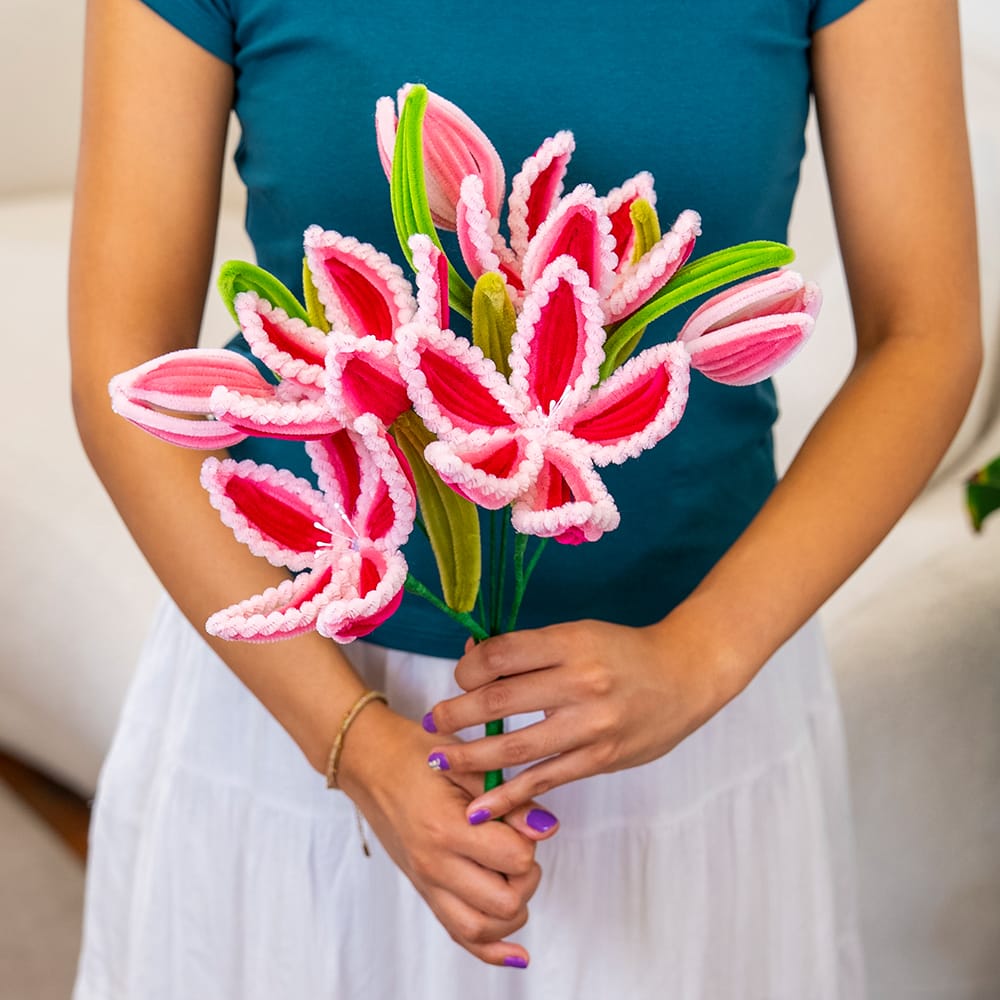 Craft Club STARGAZER LILIES - Pipe Cleaner Bouquet Kit