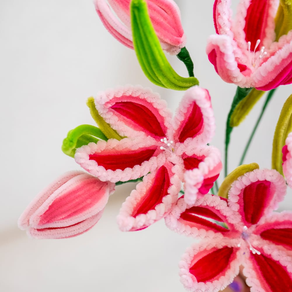 Craft Club STARGAZER LILIES - Pipe Cleaner Bouquet Kit