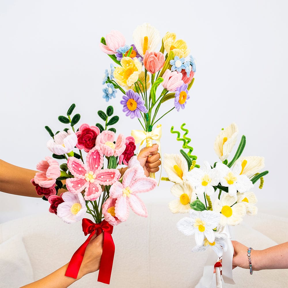 Craft Club Blushing Bouquet - Pipe Cleaner Bouquet Kit